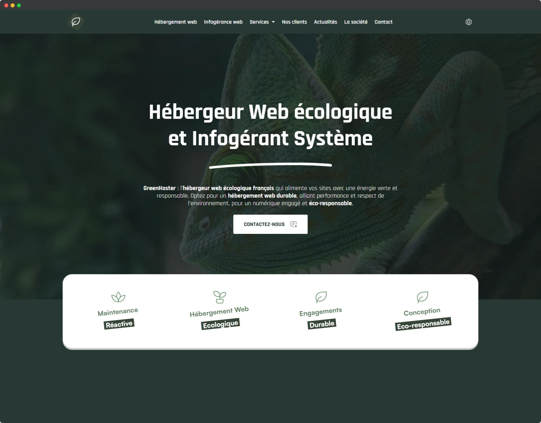 Hébergeur Web écologique et Infogérant Système